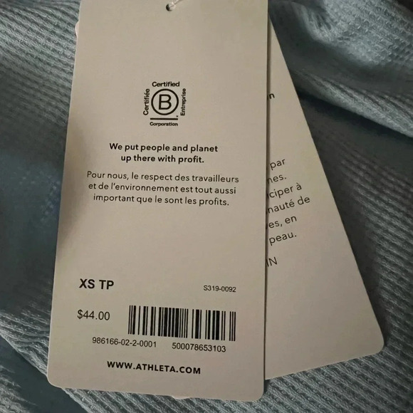 Athleta Wind Down Sleep Cami Size XS NEW Light Blue - Picture 4 of 4